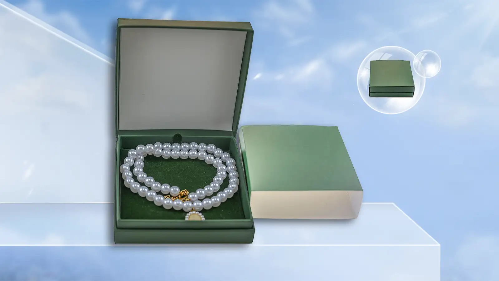 Flip-Top Jewelry Box with Slipcase