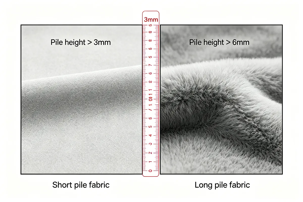 Pile height affects feel and durability