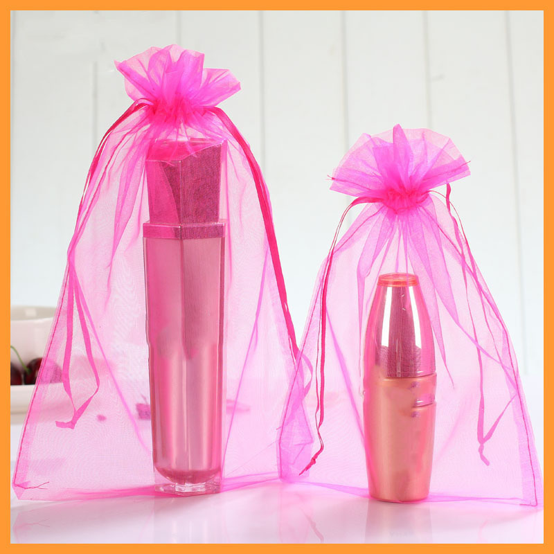 Customized Logo Product Accessory Packing Organza Bag with Velcro Closure