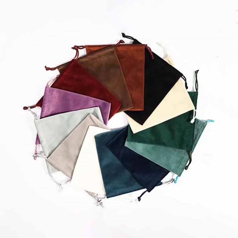 thumbnail image 2 of 12-Pack Velvet Drawstring Pouches – Blue – 3” X 3.5” – Coin Bags / Gift Bags 2 of 3