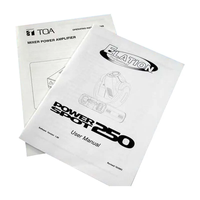 Professionell gedruckte, individuelle Bedienungsanleitungen / Handbücher KY-PS23050604-12