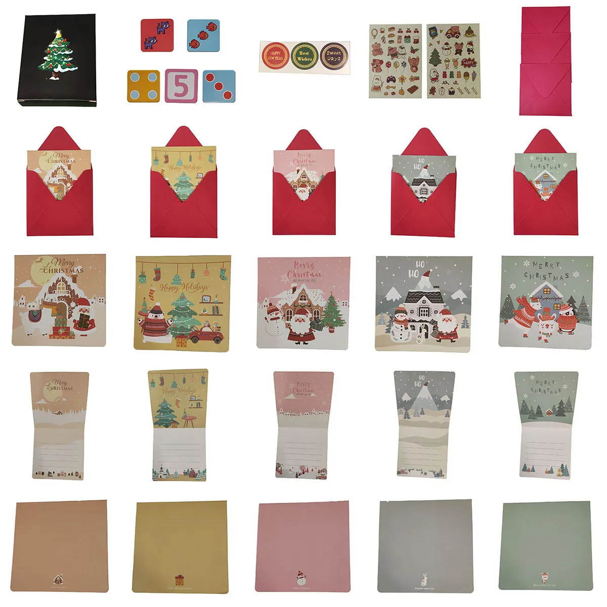 Complete Set of Customized Greeting Cards
