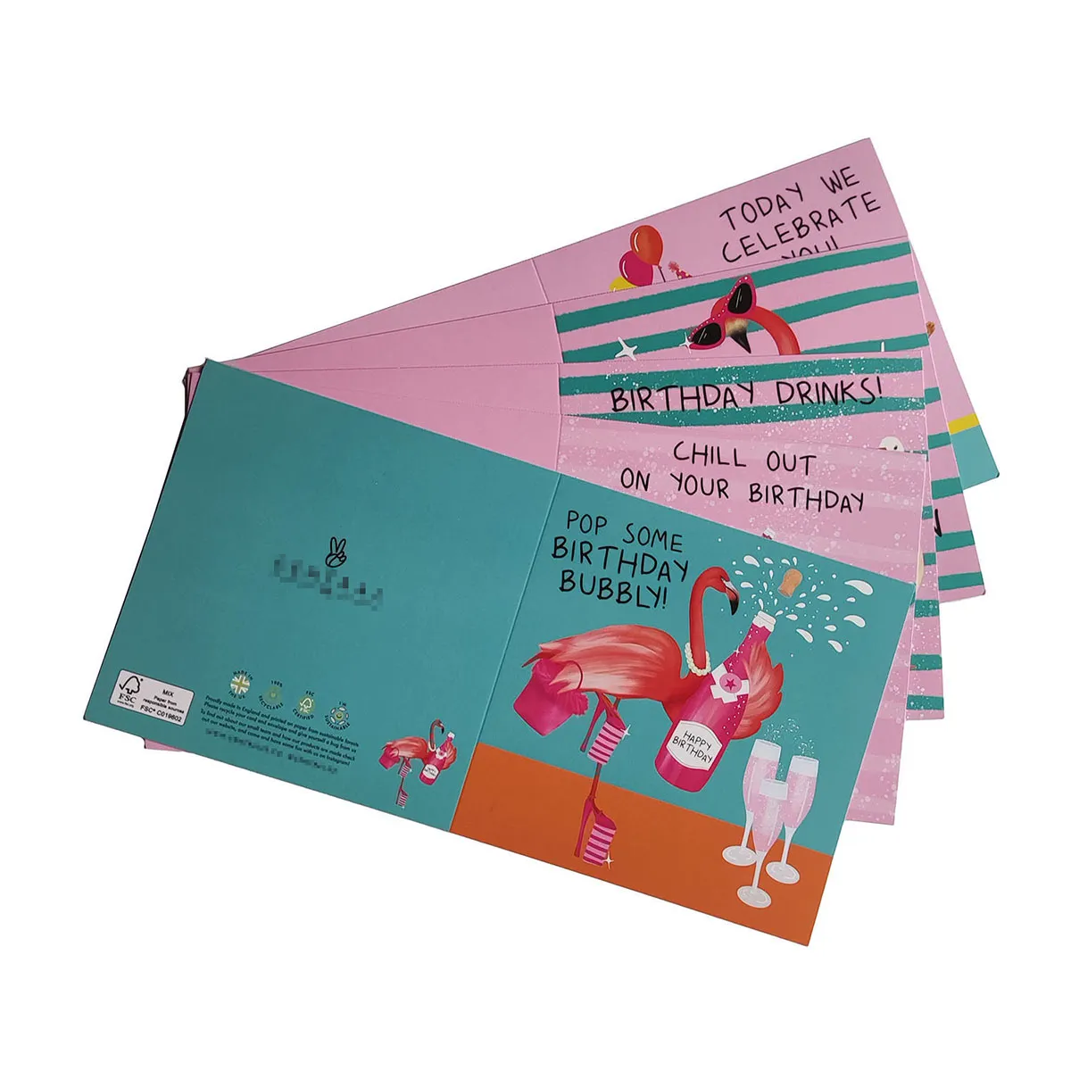 Custom Printing Brithday Gift Card Set