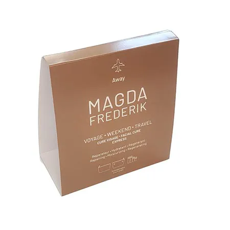 Faltbare Papp-Handtaschenhülle | 4-fach Falt-Design mit Selbstklebeband | Für Handtaschen- & Shopper-Verpackungen | Individueller Druck