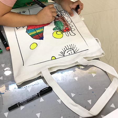 Environmentally friendly, creative and fun game tote / drawstring bag / drawstring backpack