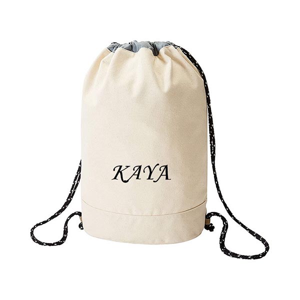 Custom Logo Acceptable White Drawstring Cotton Santa Gift Pouches Bags