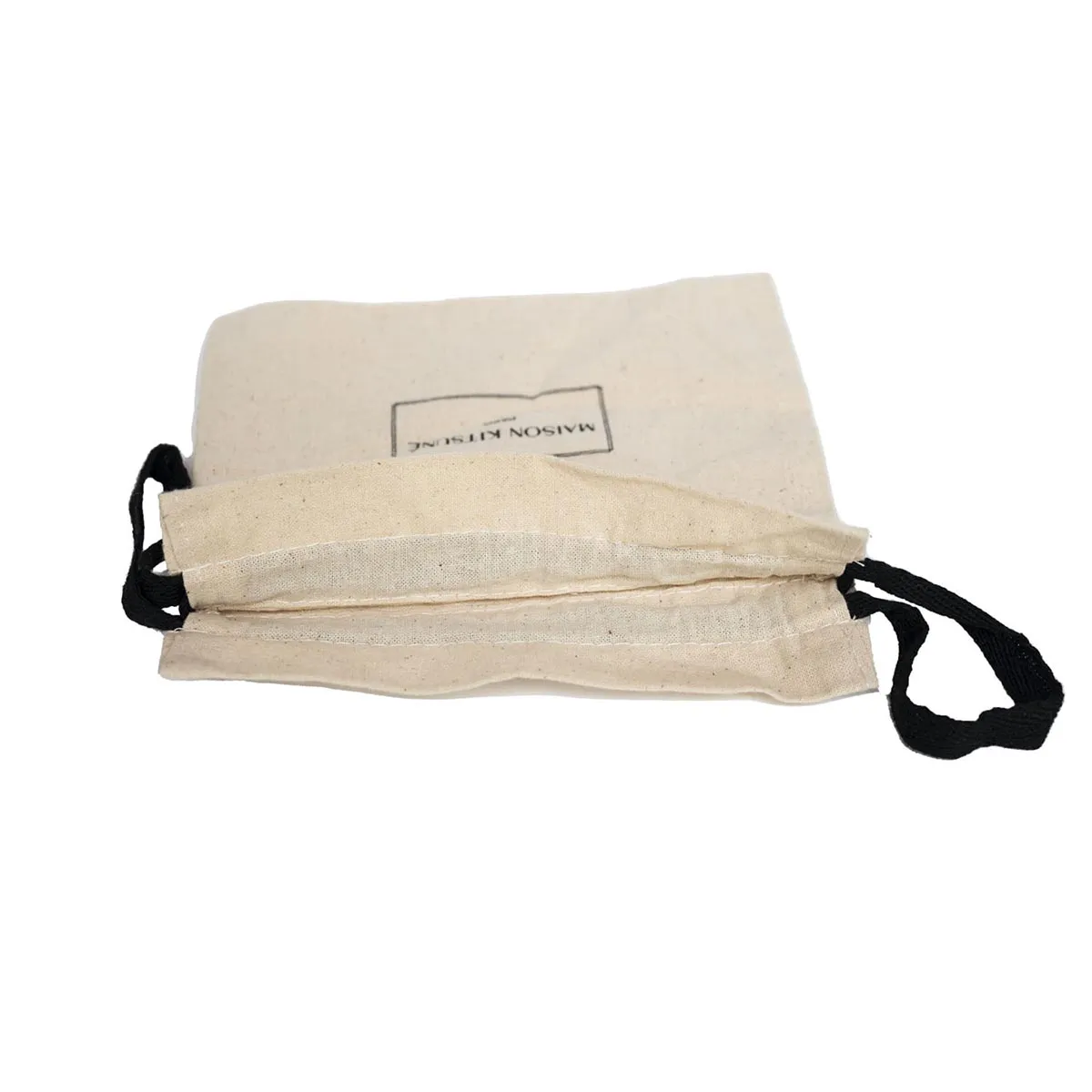 Sacs cadeaux blancs en coton à cordon pour cosmétiques/perruques/rasoirs   KY-T1CB22111503-22