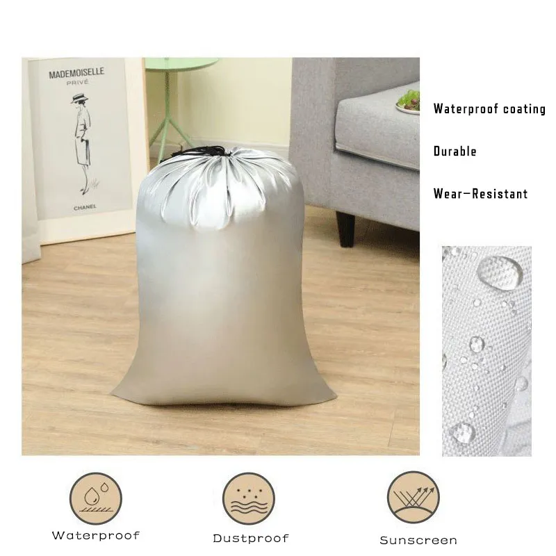 Sac en coton imperméable, grande capacité, sac de rangement avec poches pour usage domestique  