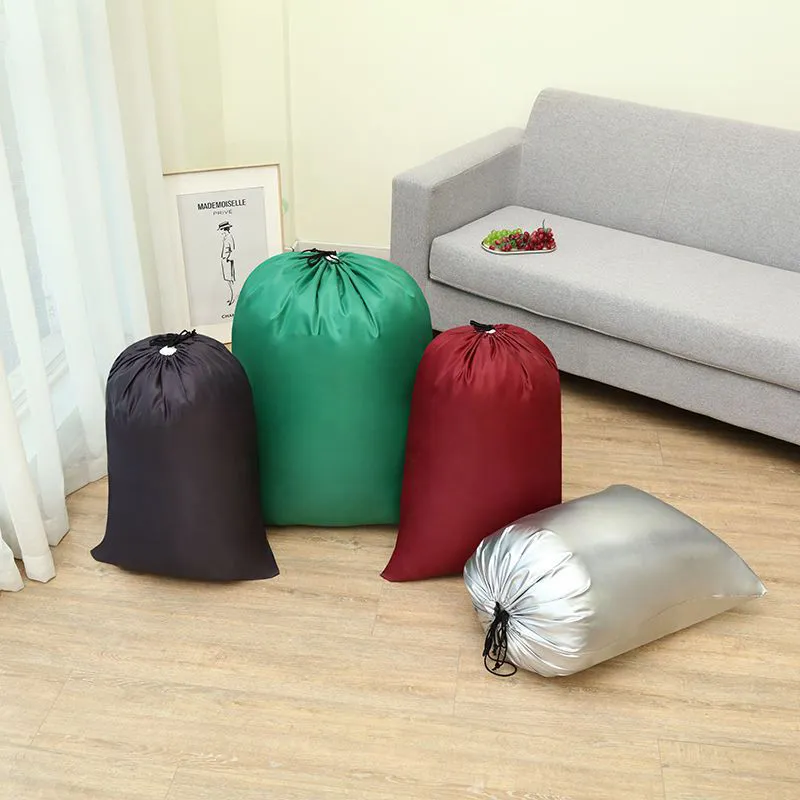Sac en coton imperméable, grande capacité, sac de rangement avec poches pour usage domestique   KY-T1CB23082801-4