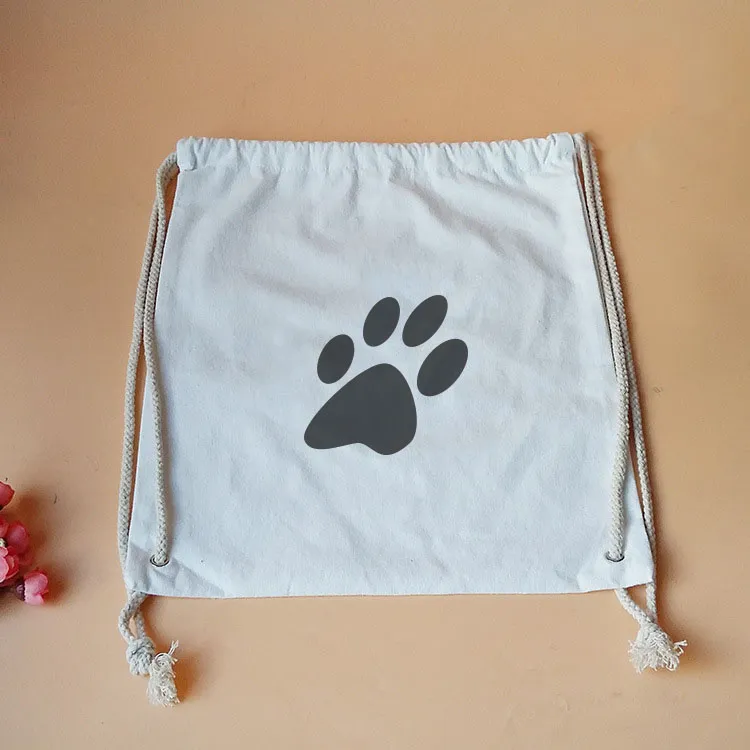 Cotton Drawstring Backpack | Eco-Friendly & Reusable | for Gym, School, Travel & Promotional Events | Custom Logo KY-DB221122C02-13