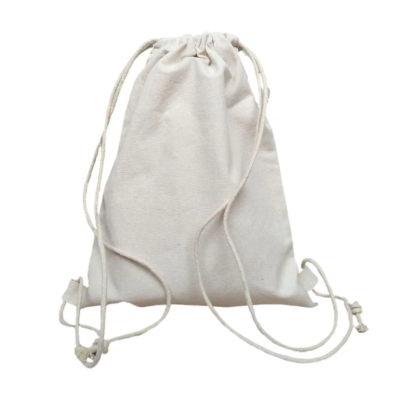 Cotton Drawstring Backpack | Eco-Friendly & Reusable | for Gym, School, Travel & Promotional Events | Custom Logo KY-DB221122C02-33
