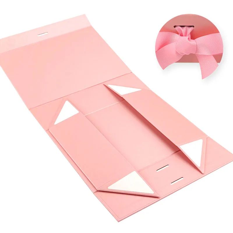 Foldable Magnetic Gift Box | Collapsible Rigid Paperboard Box for Jewelry | Custom Logo KY-PGB22071804-5