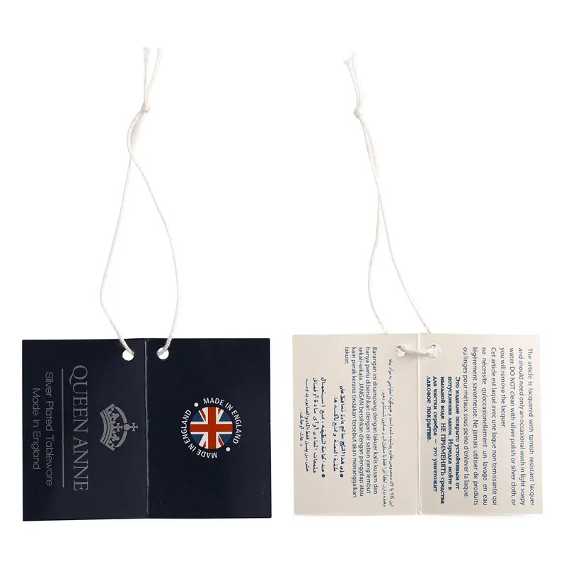 Customized High Quality Hang Tags/Swing Tickets/Price Tickets KY-TG22072301-4