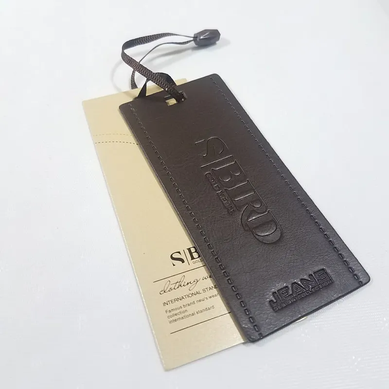 Étiquette à corde élastique design personnalisée, vente chaude   KY-TG25072301-4