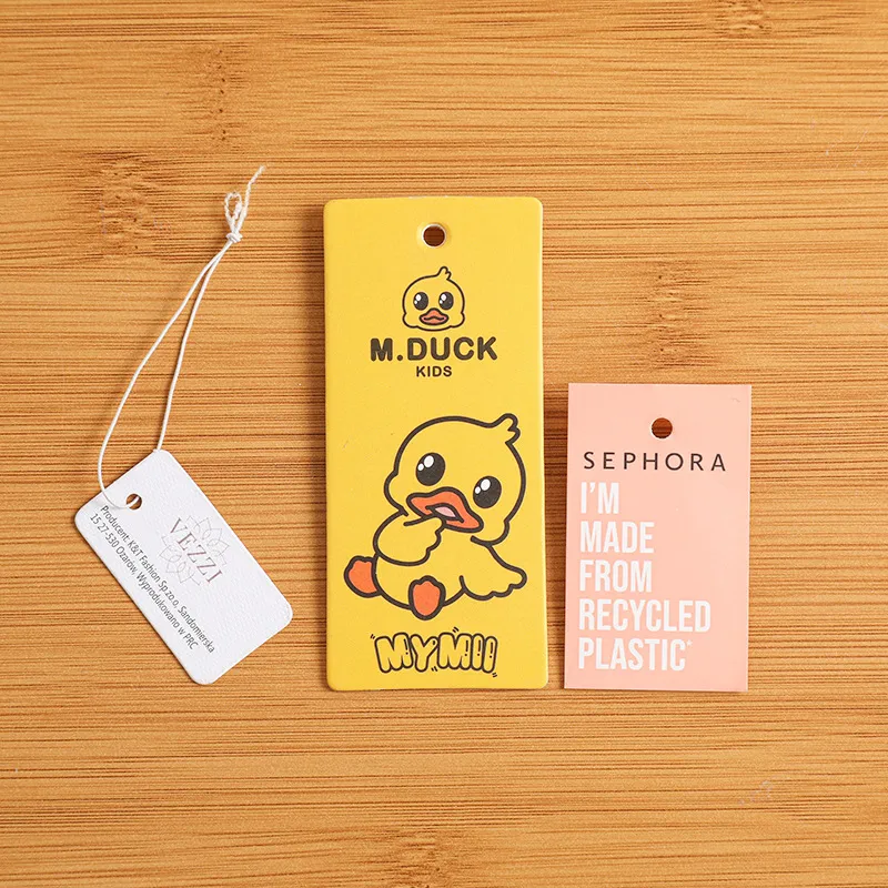 Kraft Paper Garment Hang Tags, Widely Used for Fashionable Accessories, Garment/Bags/Shoes KY-TG25072302-5