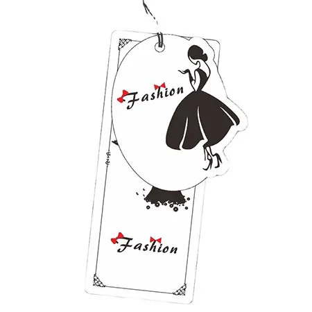Étiquettes suspendues en papier kraft pour vêtements, accessoires, vêtements/sacs/chaussures  