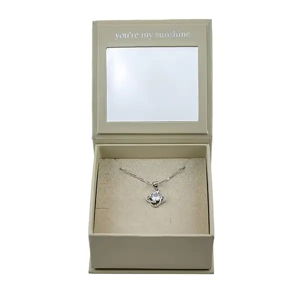 You're My Sunshine: PU Leather Jewelry Box with Mirror