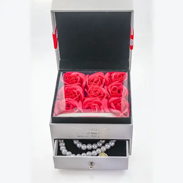 Multi-Color Multi-Layer Velvet-Lined Jewelry Storage Box