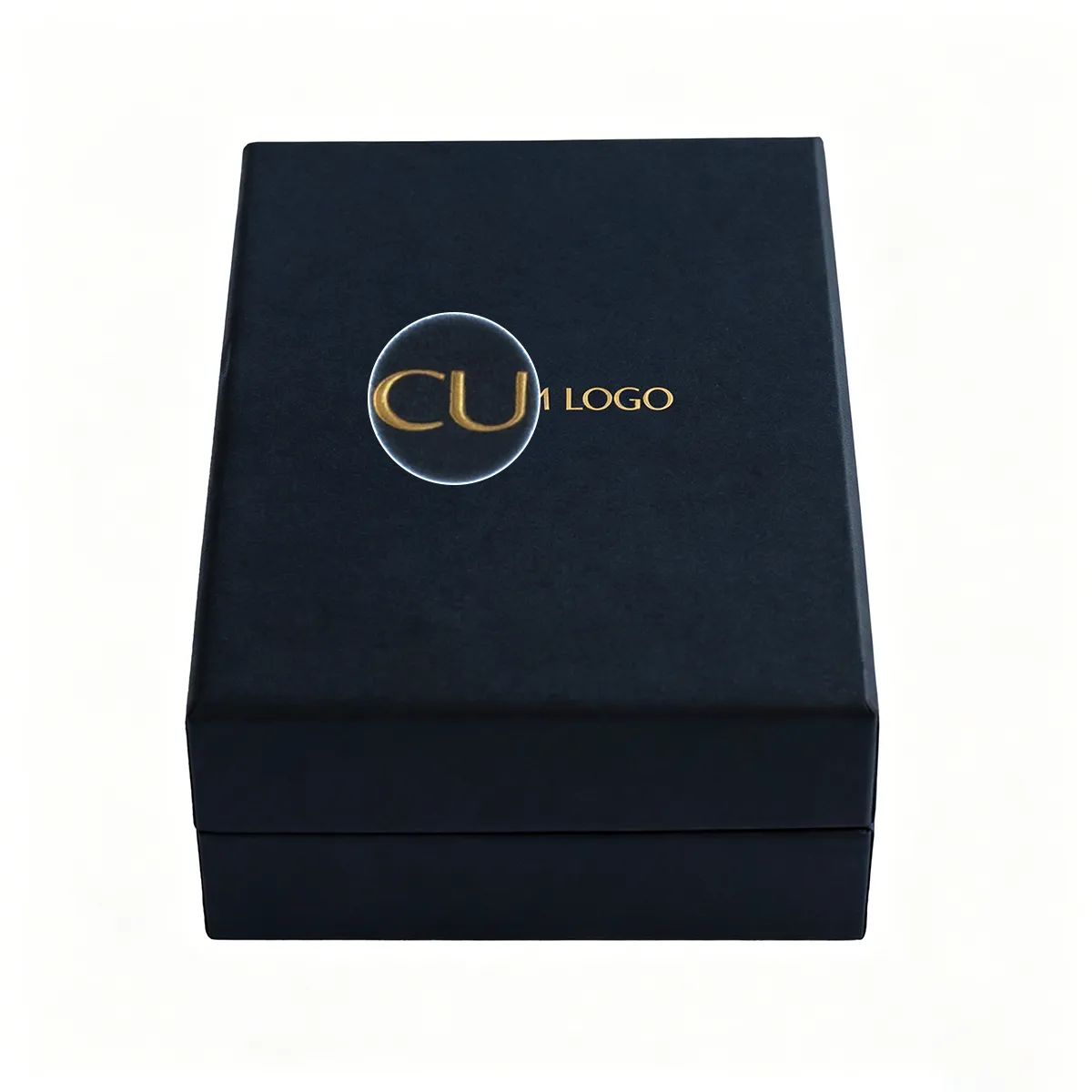 Rigid Lid & Base Gift Box – Matte Black with Gold Foil Logo – Multi‑Purpose PBX26060202-3