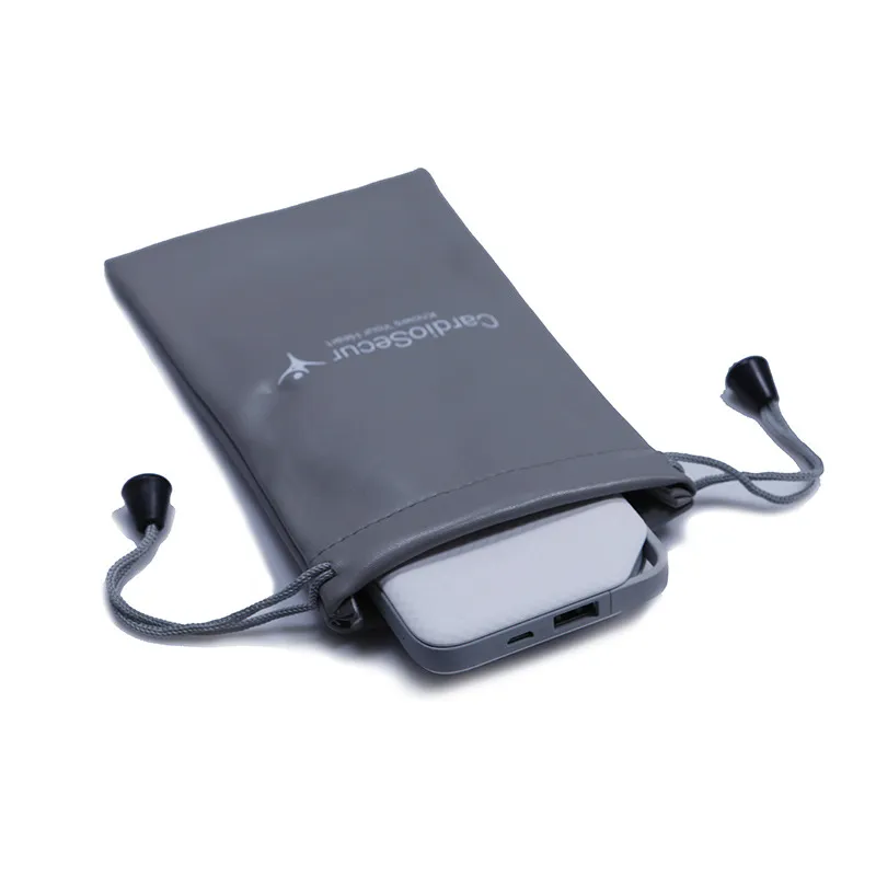 Hochwertige PU-Lederbeutel für Handy, Powerbank oder Brillen