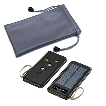 Hochwertige PU-Lederbeutel für Handy, Powerbank oder Brillen