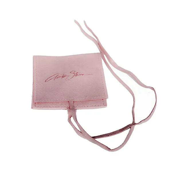 Kordelzugbeutel | Klappverschluss mit Schleifenverschluss | Mikrofaser / Wildleder / Samt | für Schmuck & Geschenke KY-LTB22111107-21