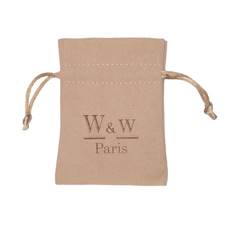 Custom Logo PU Leather Jewelry Packaging Bags Pouch