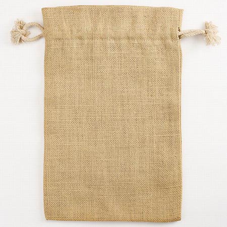 Customized Best Price Eco-Friendly Linen Gift Bag with Jute Cord