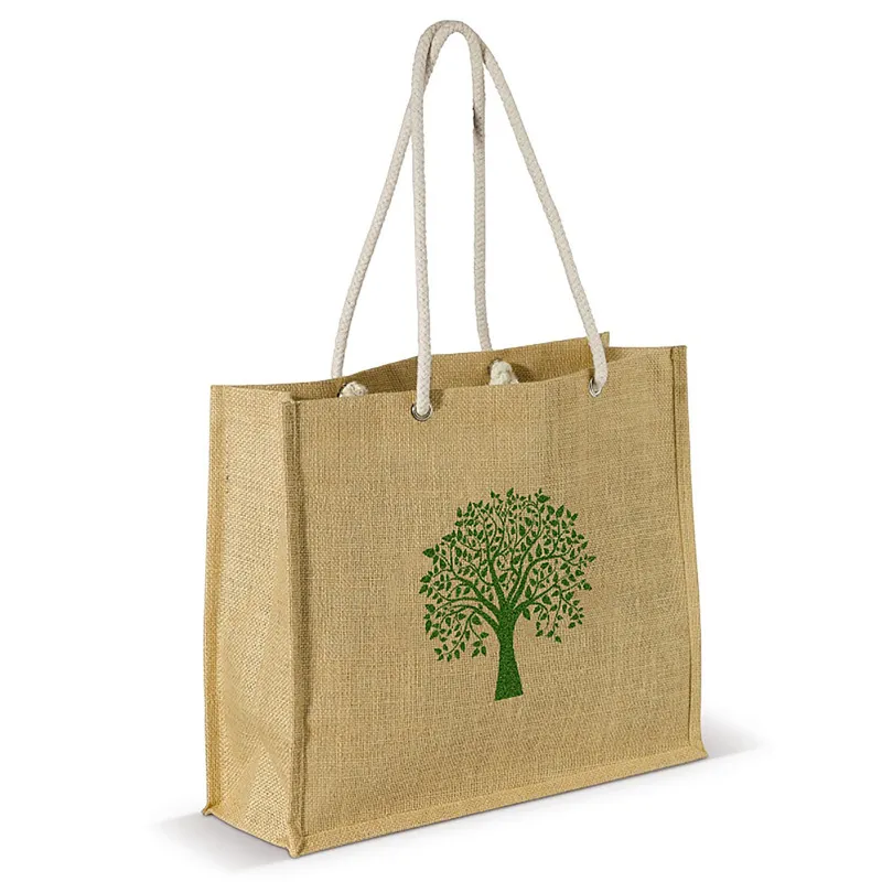 Linen Like Fabric Pouch Bag, Promotion Bag KY-LB22082604-2