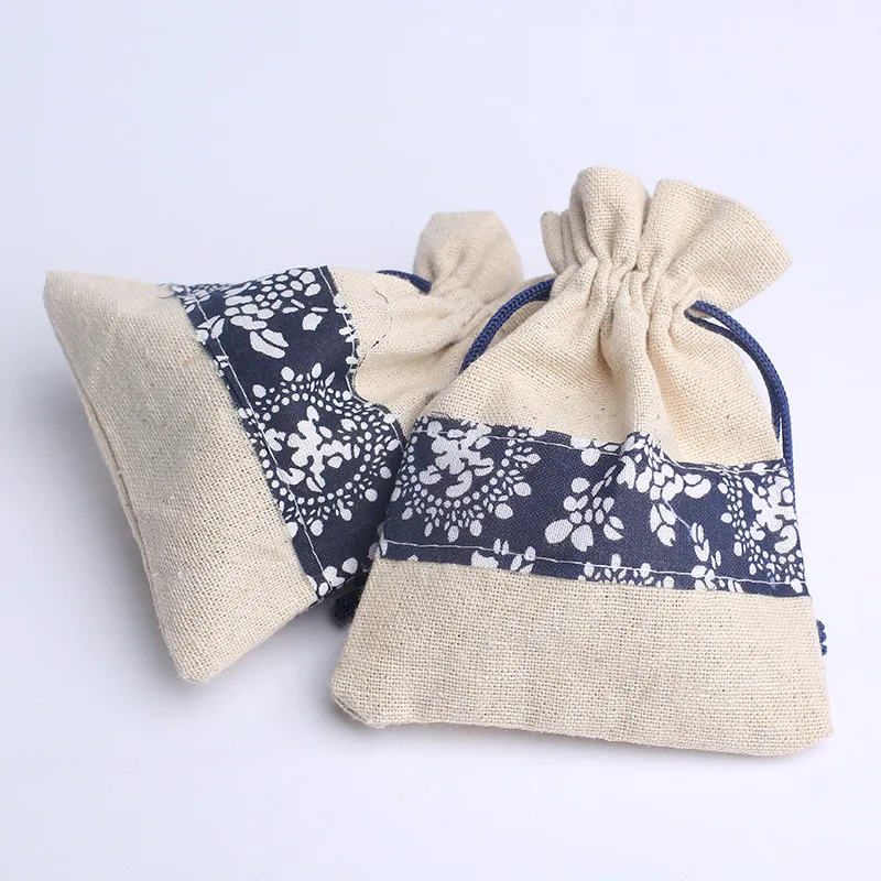Umweltfreundliche, schlichte Leinen-Make-up-Tasche mit Reißverschluss – Geschenkbeutel KY-LB22082607-2