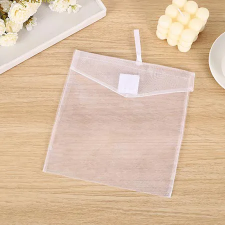 Sac Organza avec Fermeture Velcro | Style Enveloppe pour Manuels & Accessoires | Logo Personnalisé