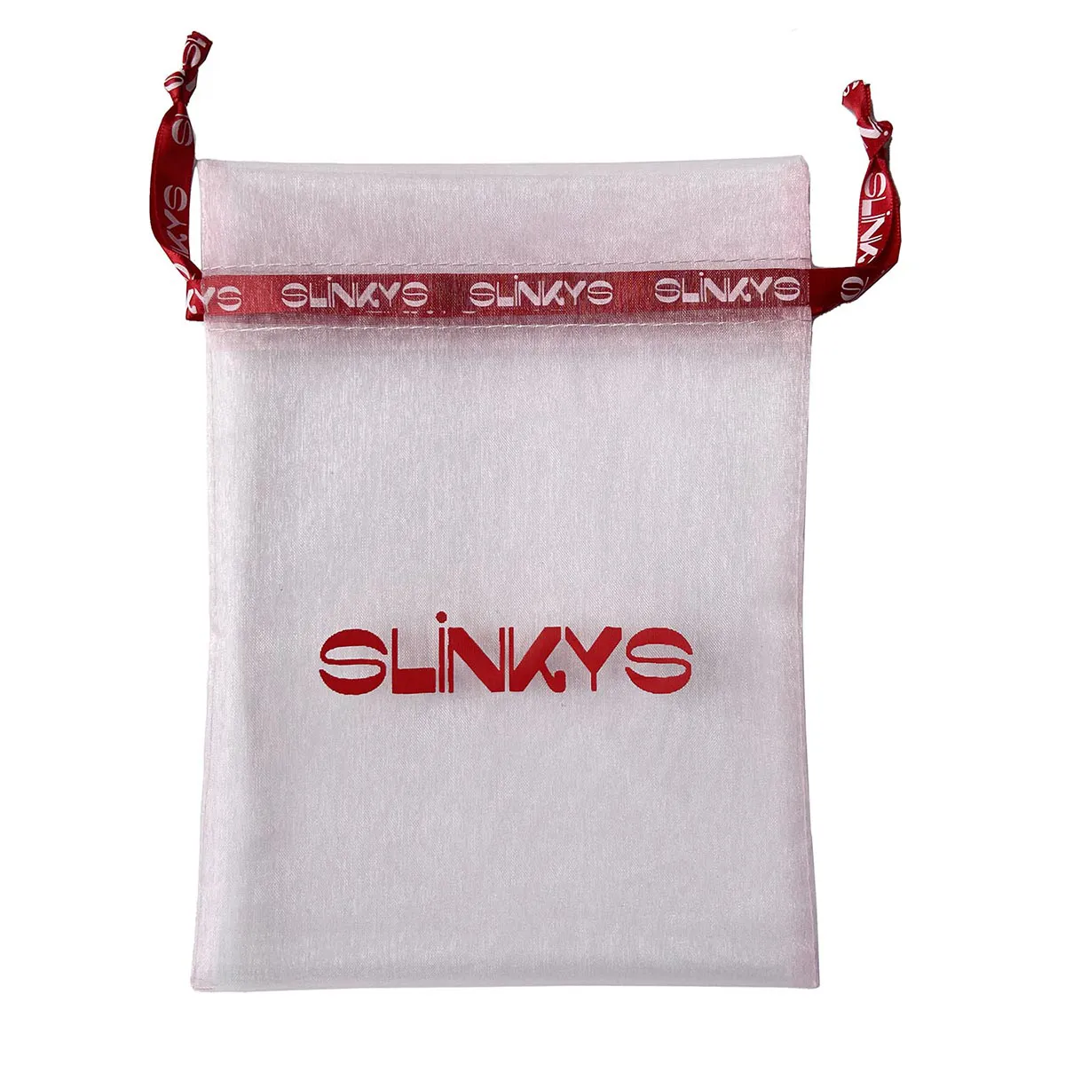 Organza Gift Grocery Drawstring Pouch Custom Logo Red/Pink Organza Bag KY-T1OB24030402-12