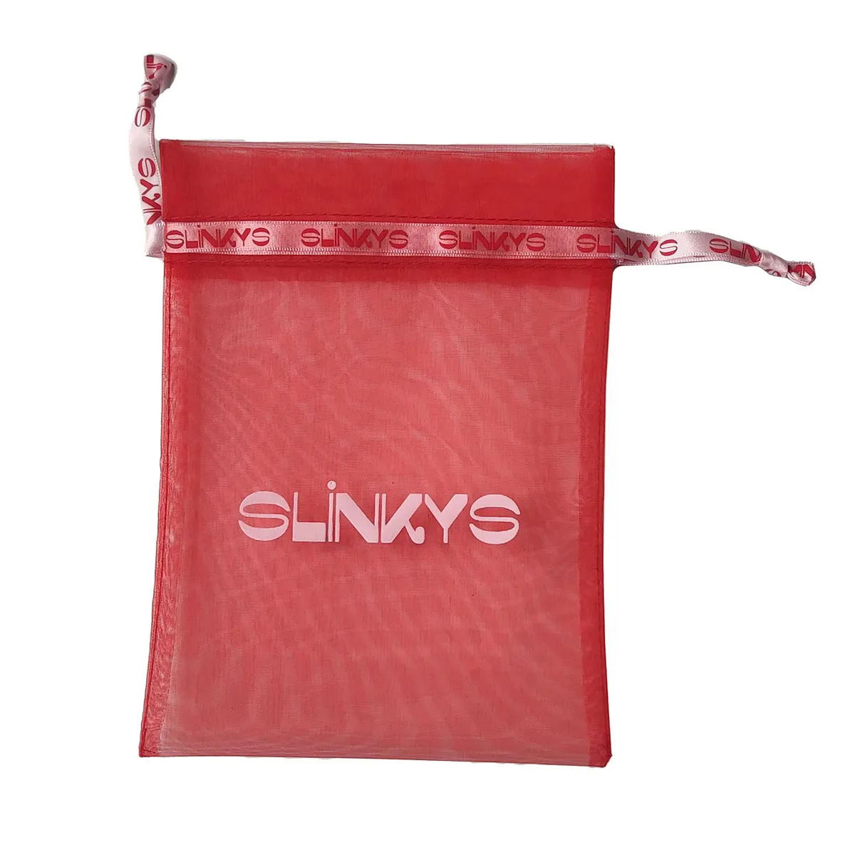 Organza Gift Grocery Drawstring Pouch Custom Logo Red/Pink Organza Bag KY-T1OB24030402-21