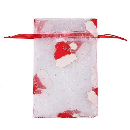 Christmas transparent organza gifts bags Candy Apple Wrap Bags