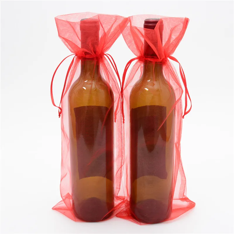 Sacs d'emballage organza pour cosmétiques, parfums, vin rouge, rouge à lèvres ou bijoux   KY_OB22080703-13