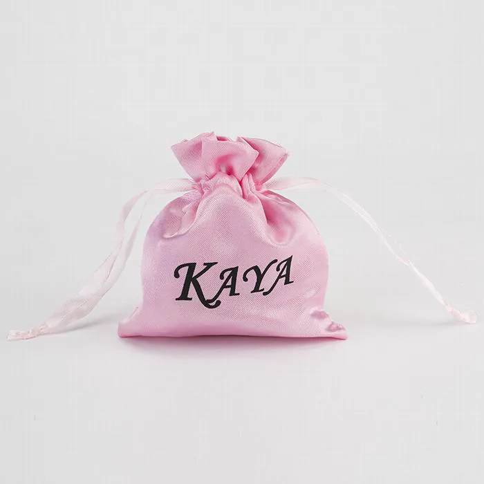 Custom Logo Soft Satin Bracelet Jewelry Drawstring  Bags KY-SB202092103-22