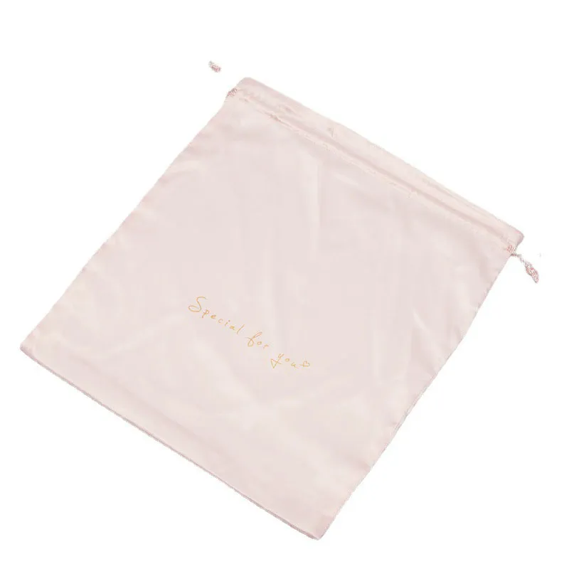 Large Satin Drawstring Bag | Multiple Sizes & Colors | Pink, Silver, Gray | for Clothing, Toys & Gifts KY-SB202092104-15