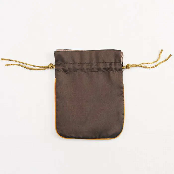 Sac à cordon en satin personnalisé, différentes tailles et designs, usine de fabrication   KY-SB22072605-5