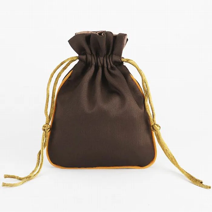 Sac à cordon en satin personnalisé, différentes tailles et designs, usine de fabrication   KY-SB22072605-6