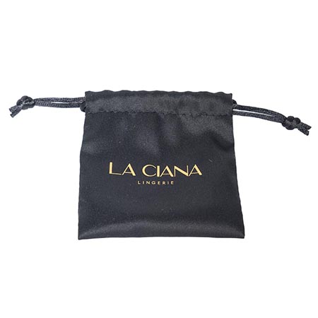 Custom high quality durable Eco Friendly satin drawstring bag With Customized Logo