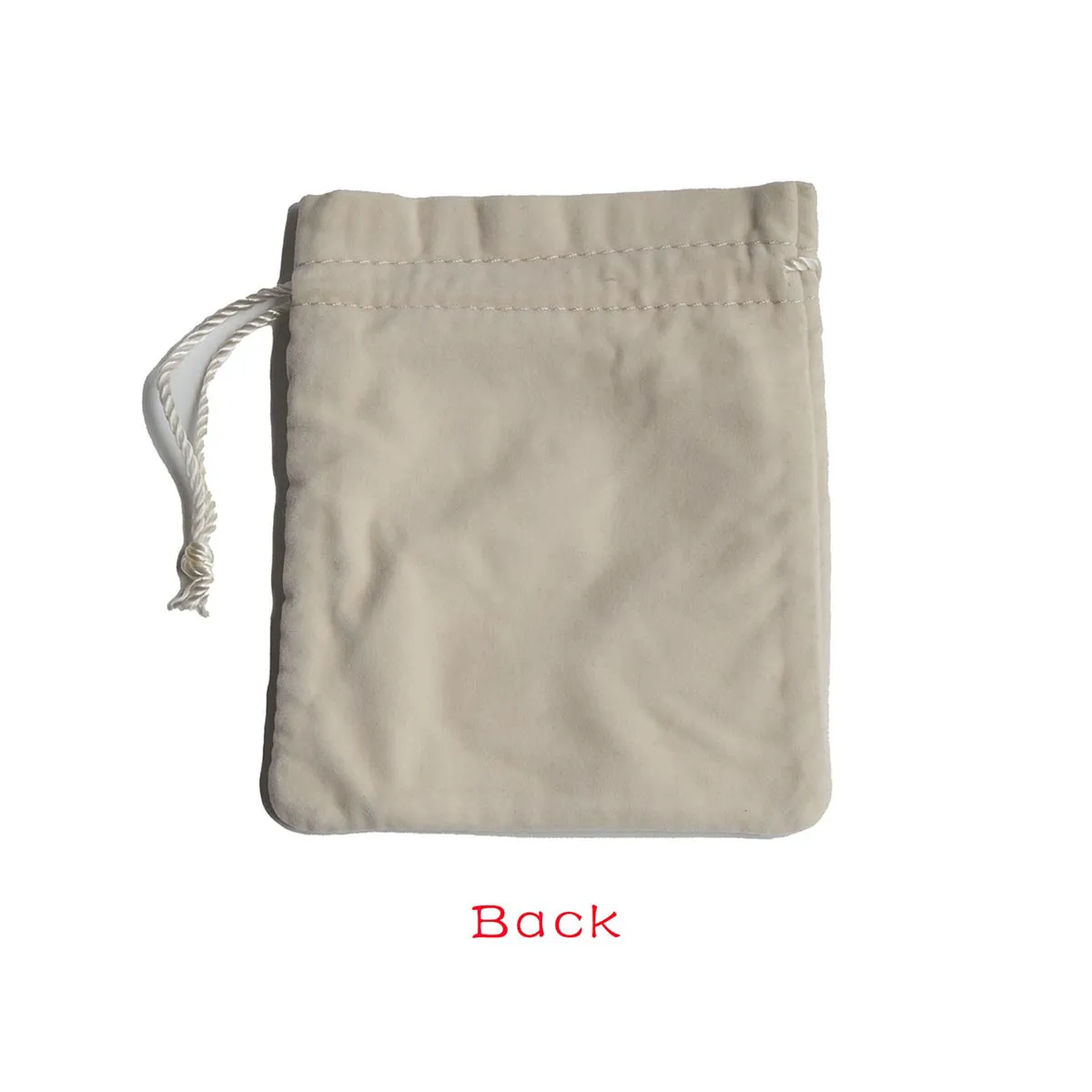 Sac de bijoux de luxe à cordon personnalisé pour bague, collier en flanelle   KY-T1VB22111506-12
