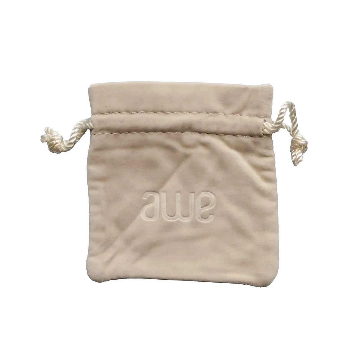 Sac de bijoux de luxe à cordon personnalisé pour bague, collier en flanelle   KY-T1VB22111506-21