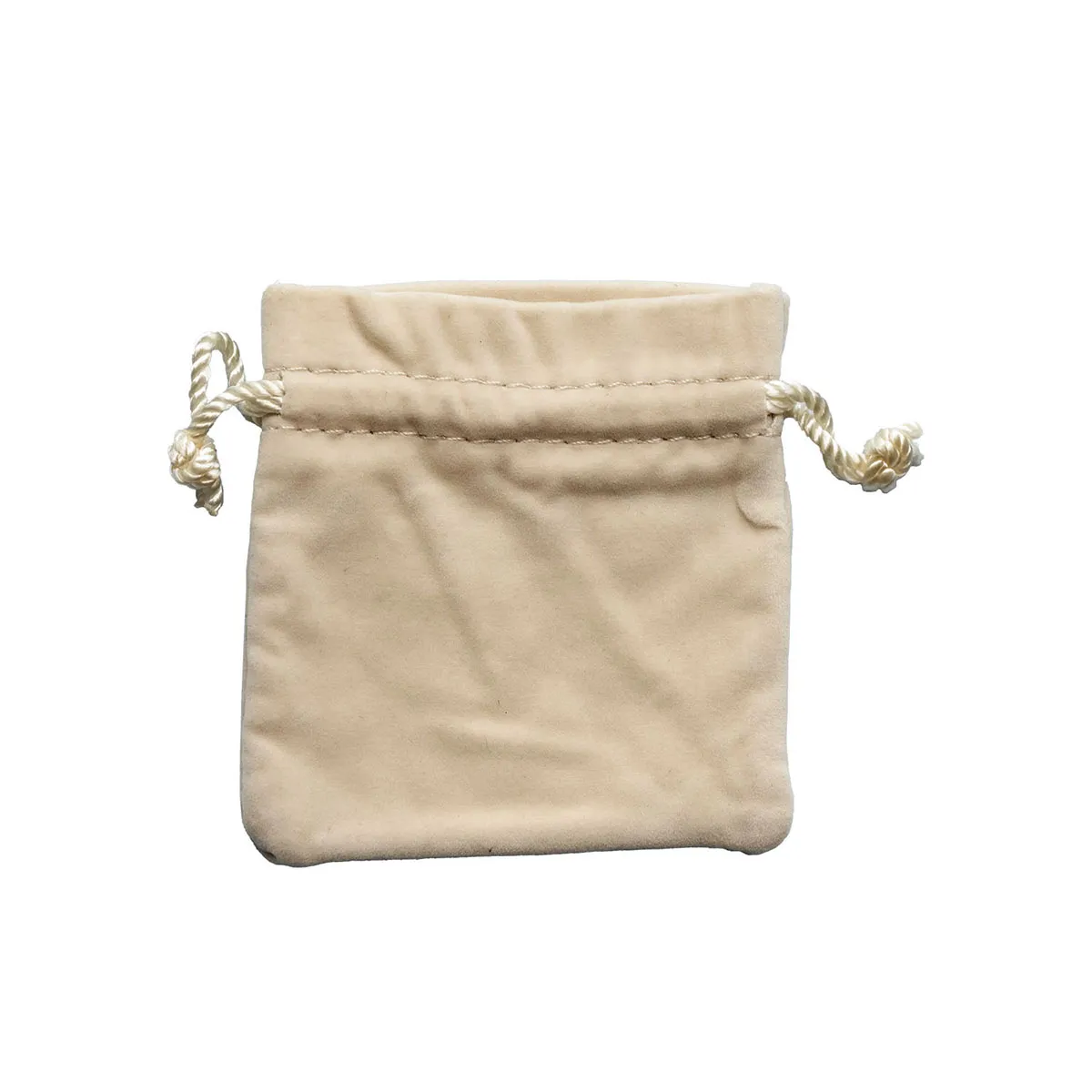 Sac de bijoux de luxe à cordon personnalisé pour bague, collier en flanelle   KY-T1VB22111506-22