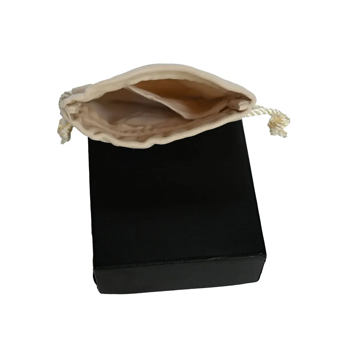 Sac de bijoux de luxe à cordon personnalisé pour bague, collier en flanelle   KY-T1VB22111506-23