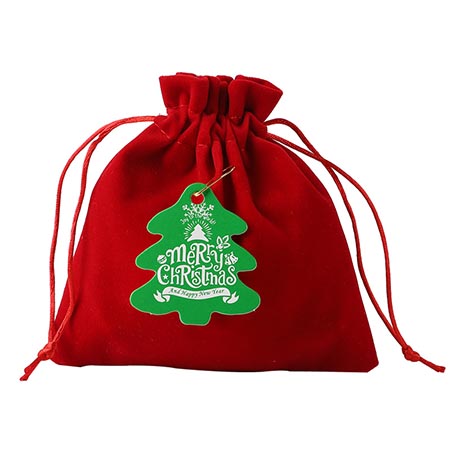 Velvet / Flannel Christmas Gift Drawstring Bags