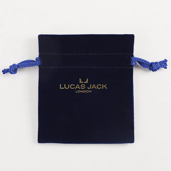 Velvet Drawstring Gift Bag | Double-Pull Lace Edge | Royal Blue & Multi-Color | Custom Logo KY-VB22072604-31