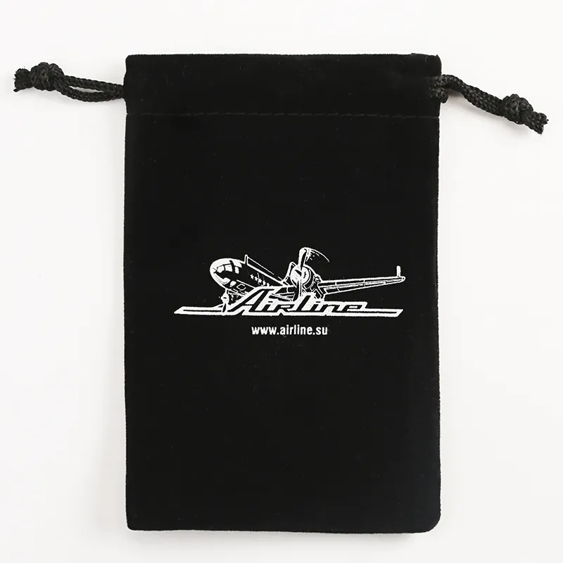Velvet Drawstring Gift Bag | Double-Pull Lace Edge | Royal Blue & Multi-Color | Custom Logo KY-VB22072604-41