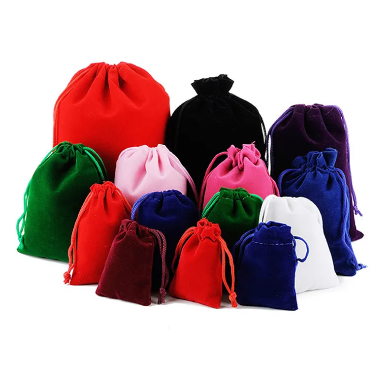 Multicolored Velvet Jewelry Bag Packaging for Jewelry KY-VB220908F10-6