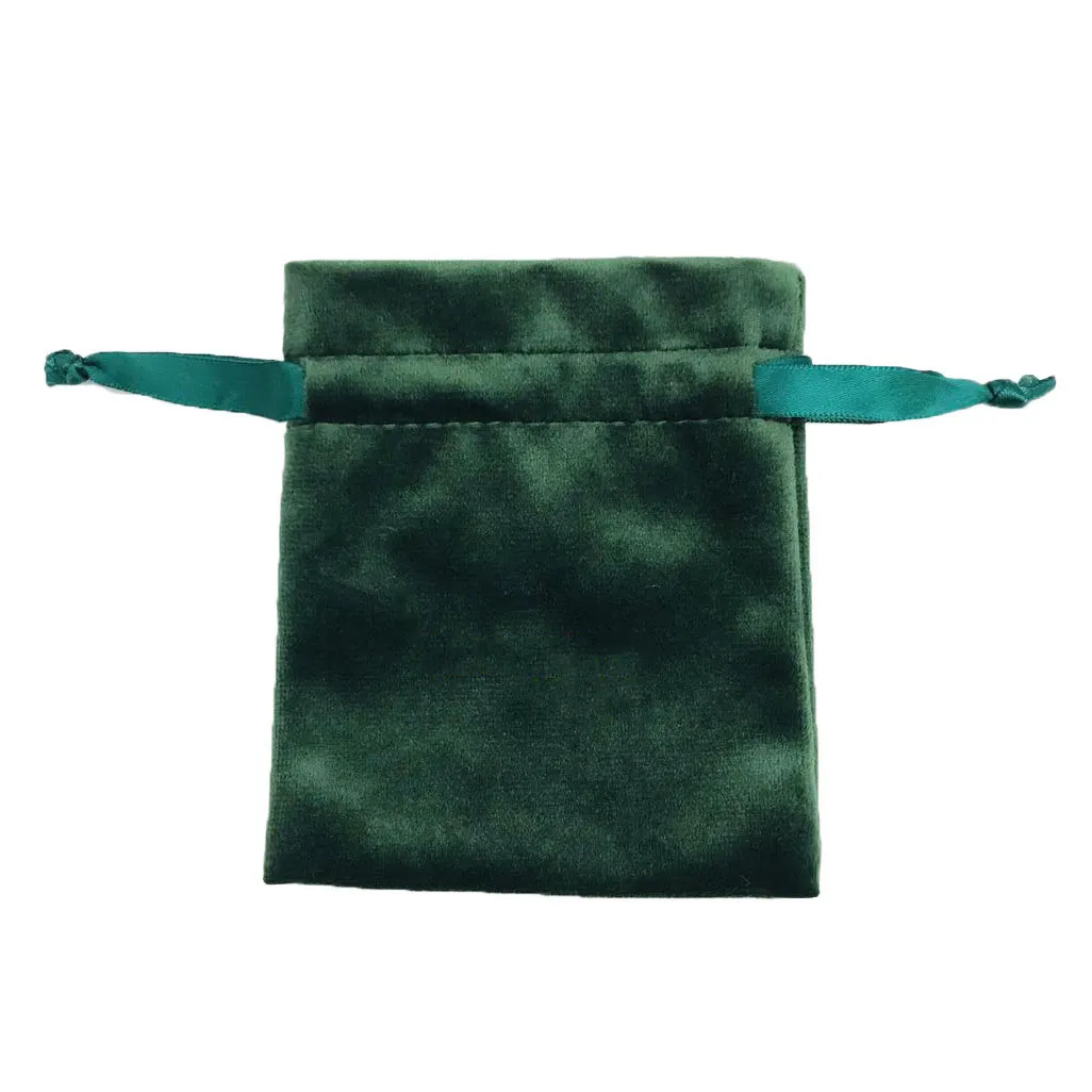 Korean Suede Drawstring Gift Bag | Double-Pull Lace Edge | Royal Blue & Multi-Color | Custom Logo