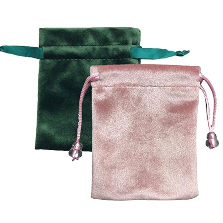 Royal Blue Color Jewelry Packing Korean Suede Fabric Drawstring Bags